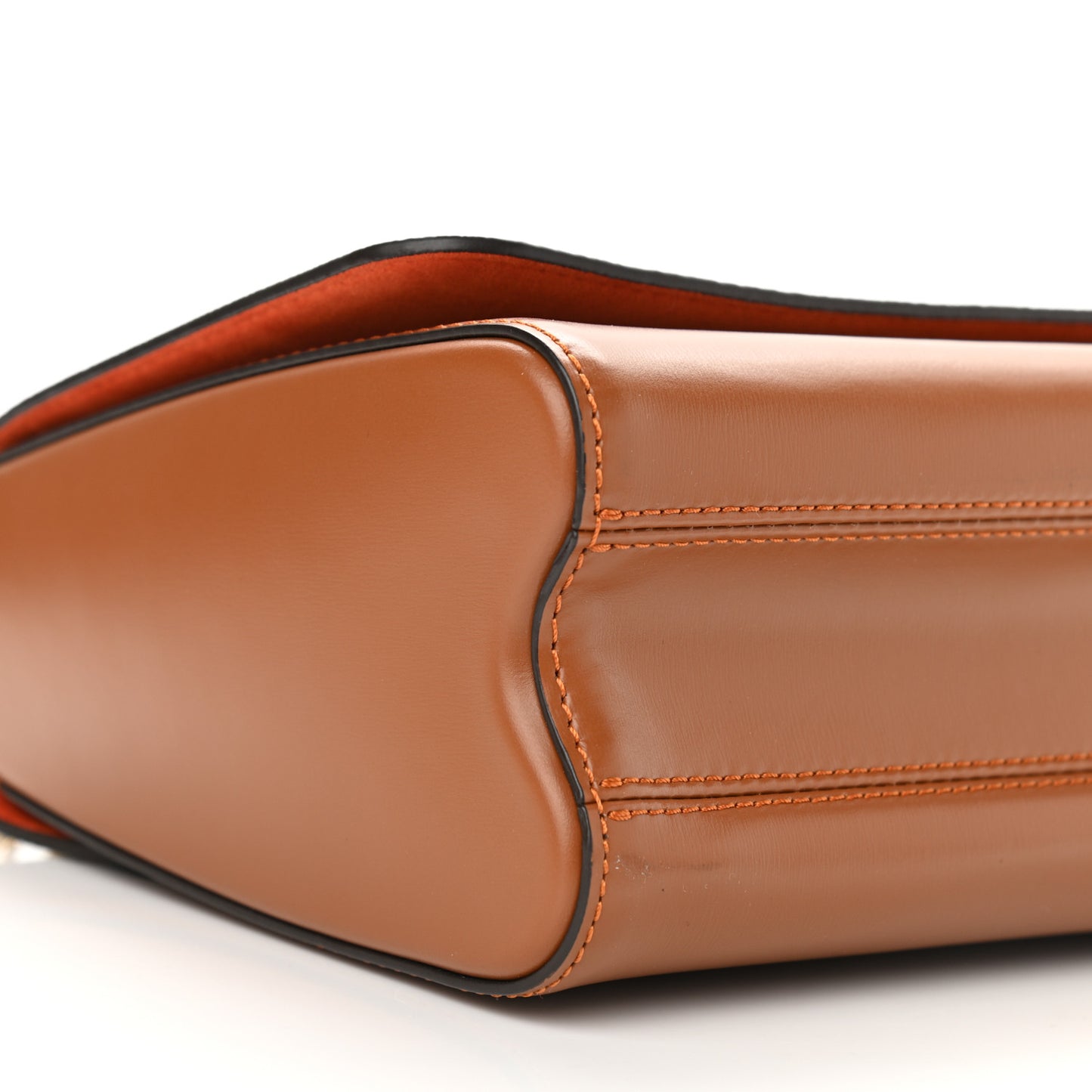 Calfskin Catogram Twist Shoulder Bag MM Marron