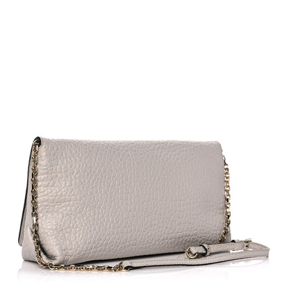 Burberry Signature Grain Medium Mildenhall Crossbody Bag Stone White 2 of 11