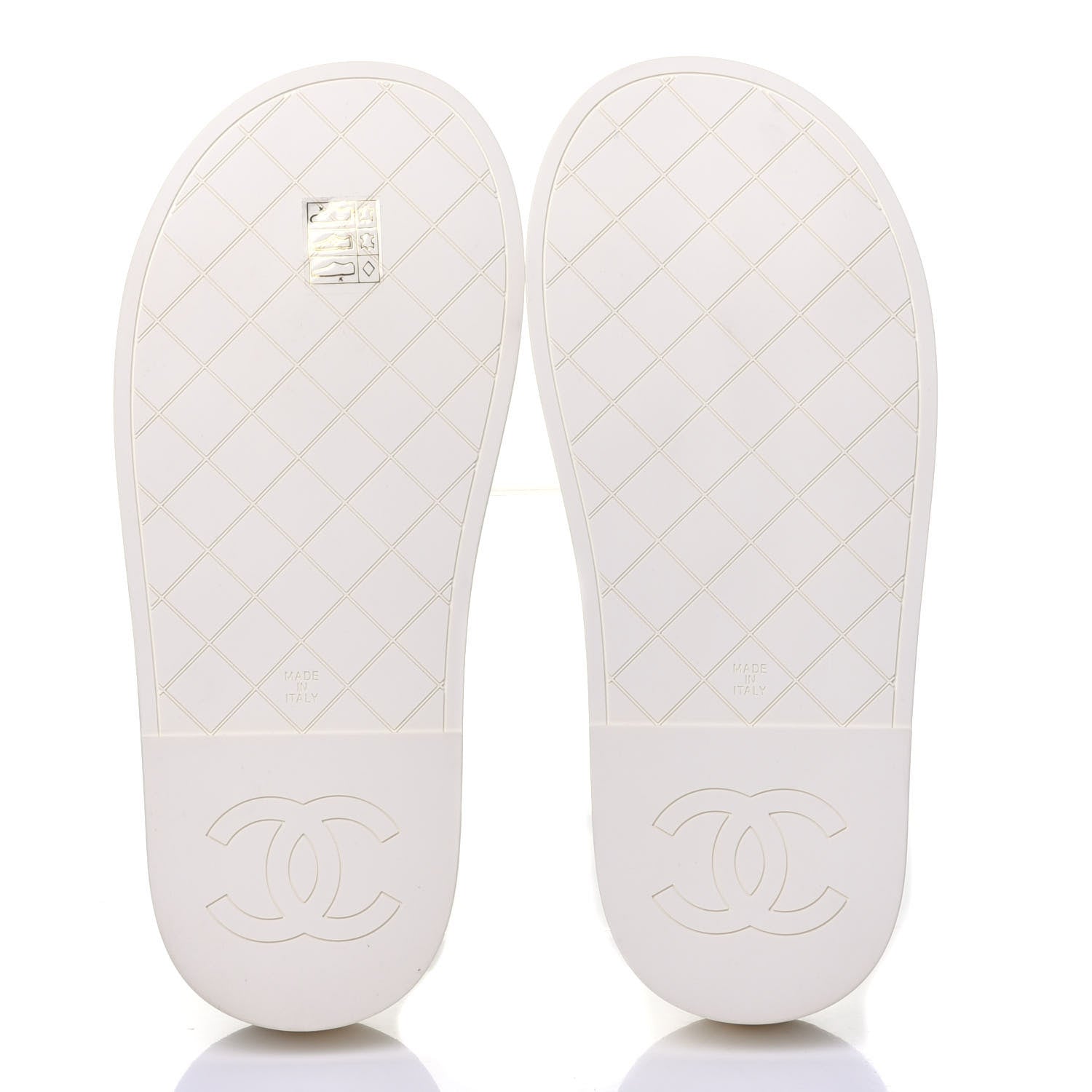 Chanel Lambskin Quilted CC Mules Sandals 36 Ivory 7 of 12