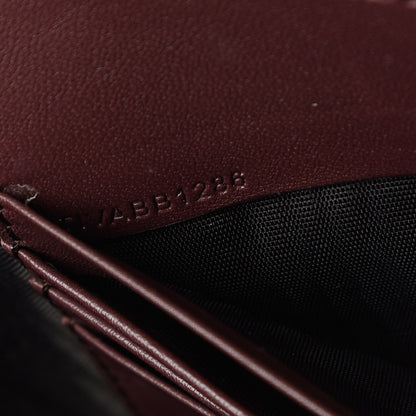 Burberry House Check Derby Peyton Crossbody Clutch Bag Mahogany Red 9 of 10