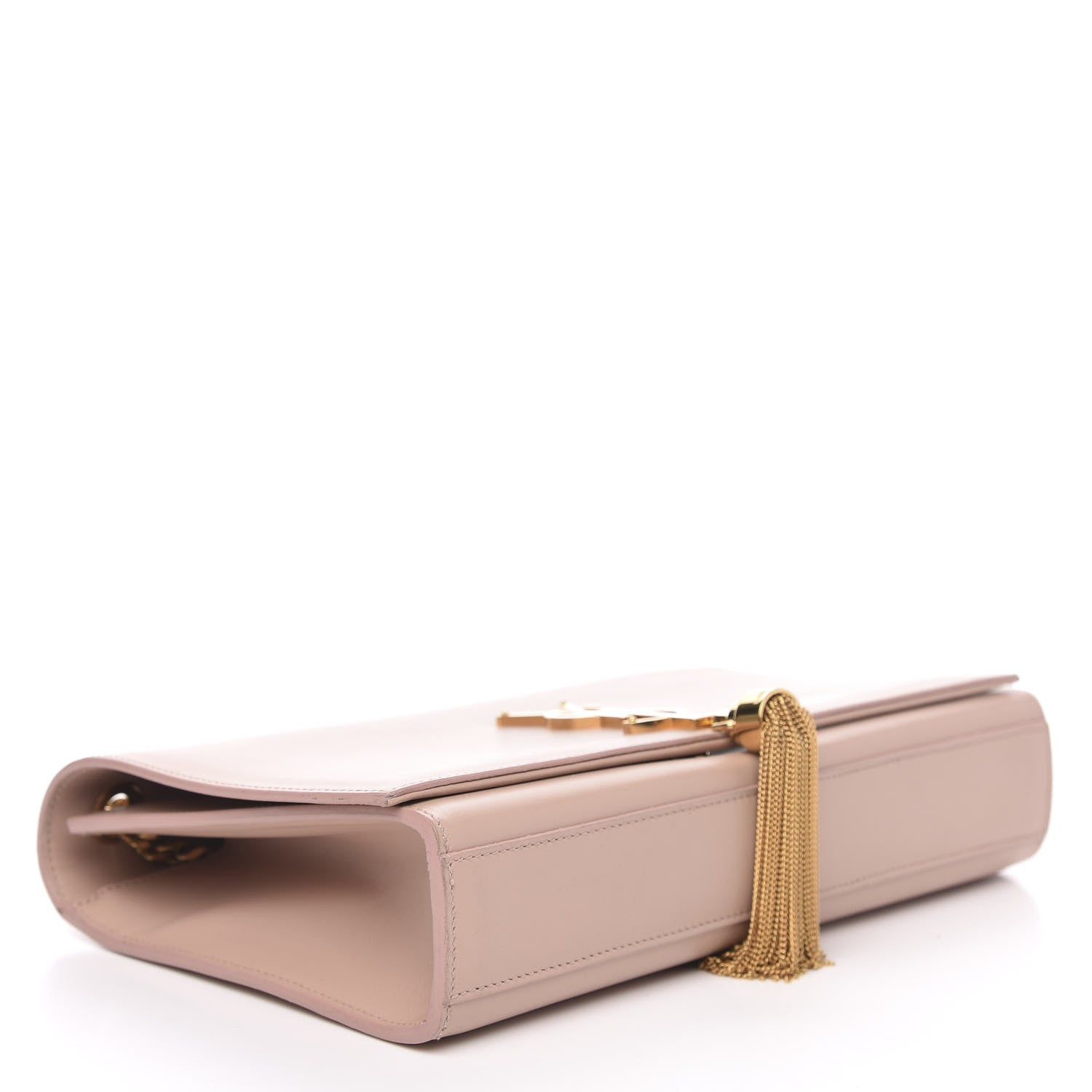 Saint Laurent Smooth Calfskin Classic Monogram Kate Tassel Chain Wallet Pale Blush 4 of 12