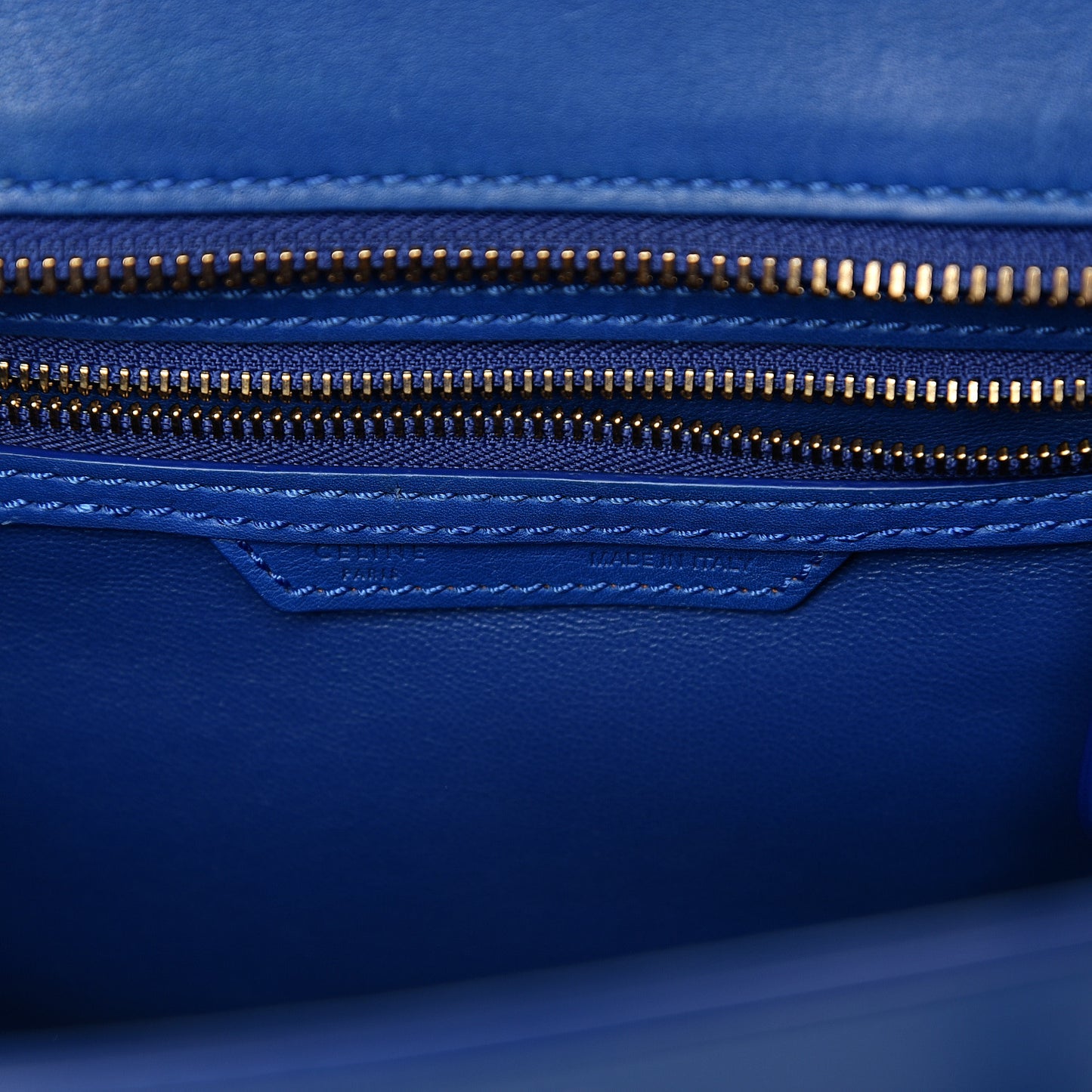 Smooth Calfskin Micro Luggage Royal Blue