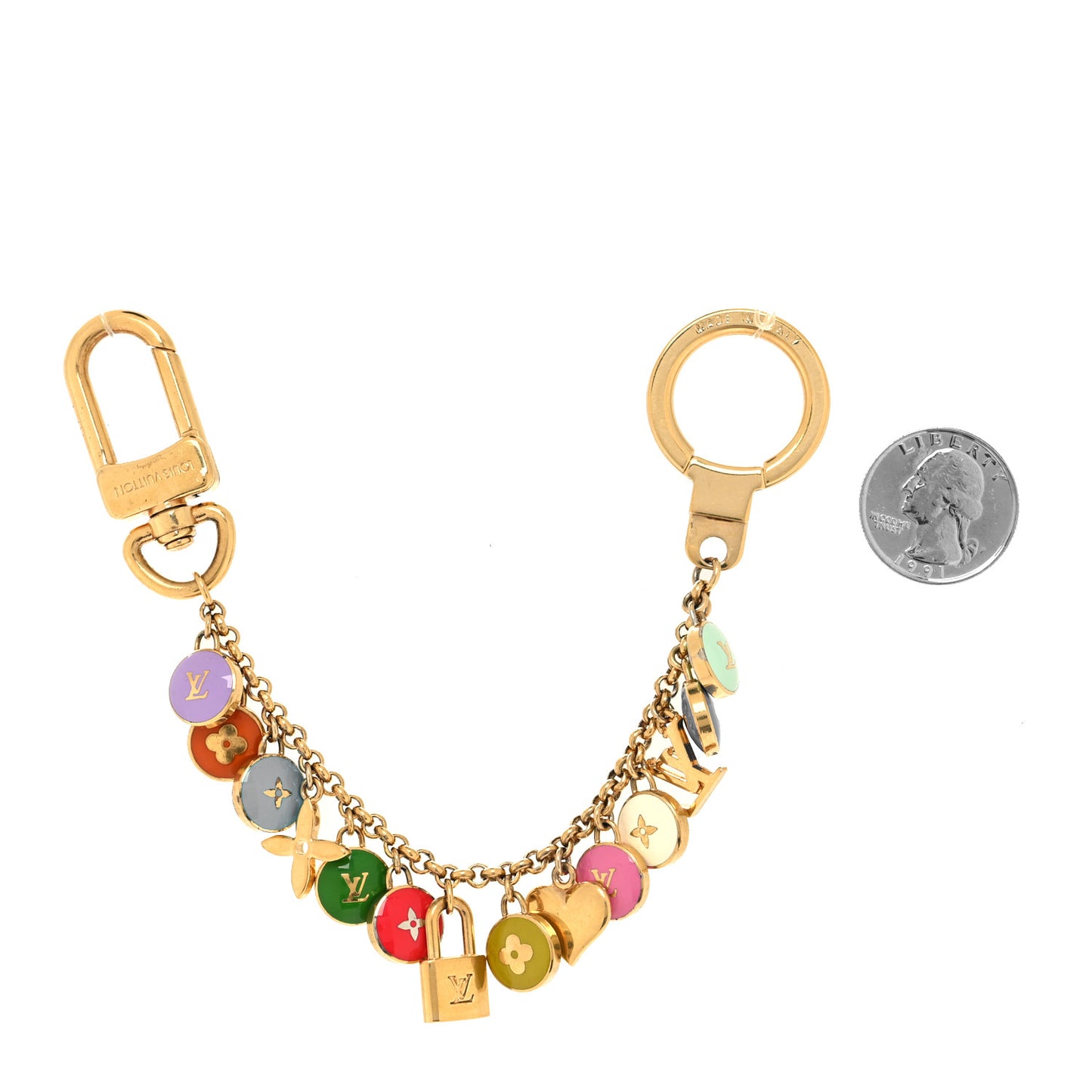 Pastilles Key Chain Bag Charm Multicolor