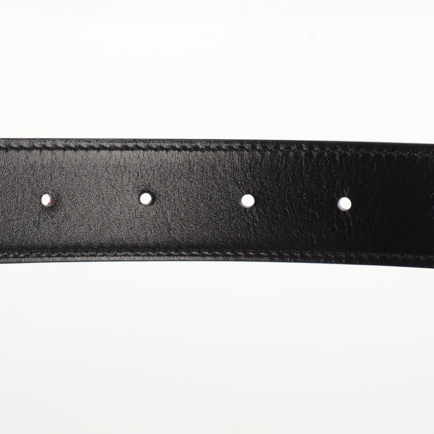 Hermes Box Togo 32mm Calandre H Belt 95 Black Orange 7 of 9