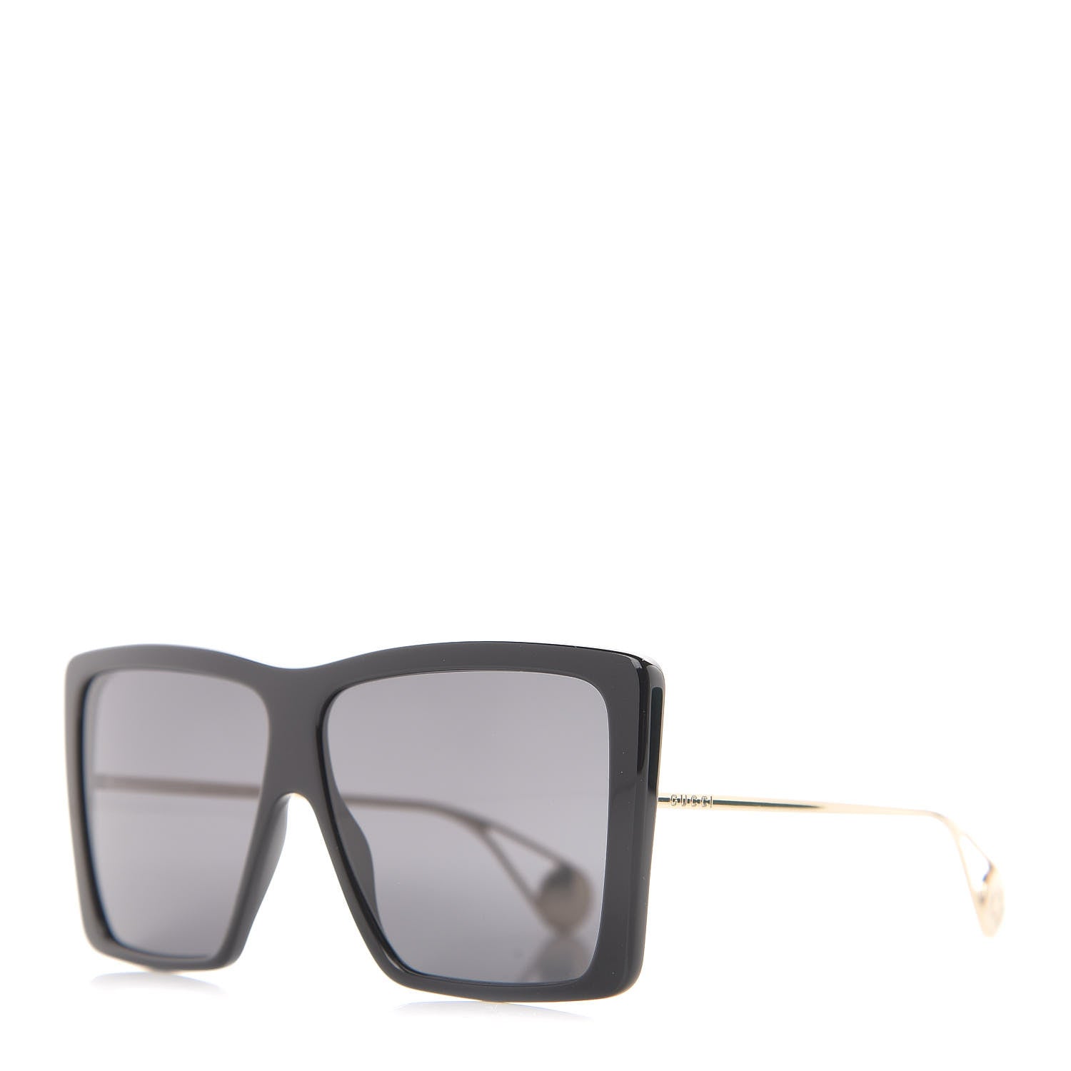 Gucci Acetate Oversize Square Frame GG0434S Sunglasses Black 1 of 7