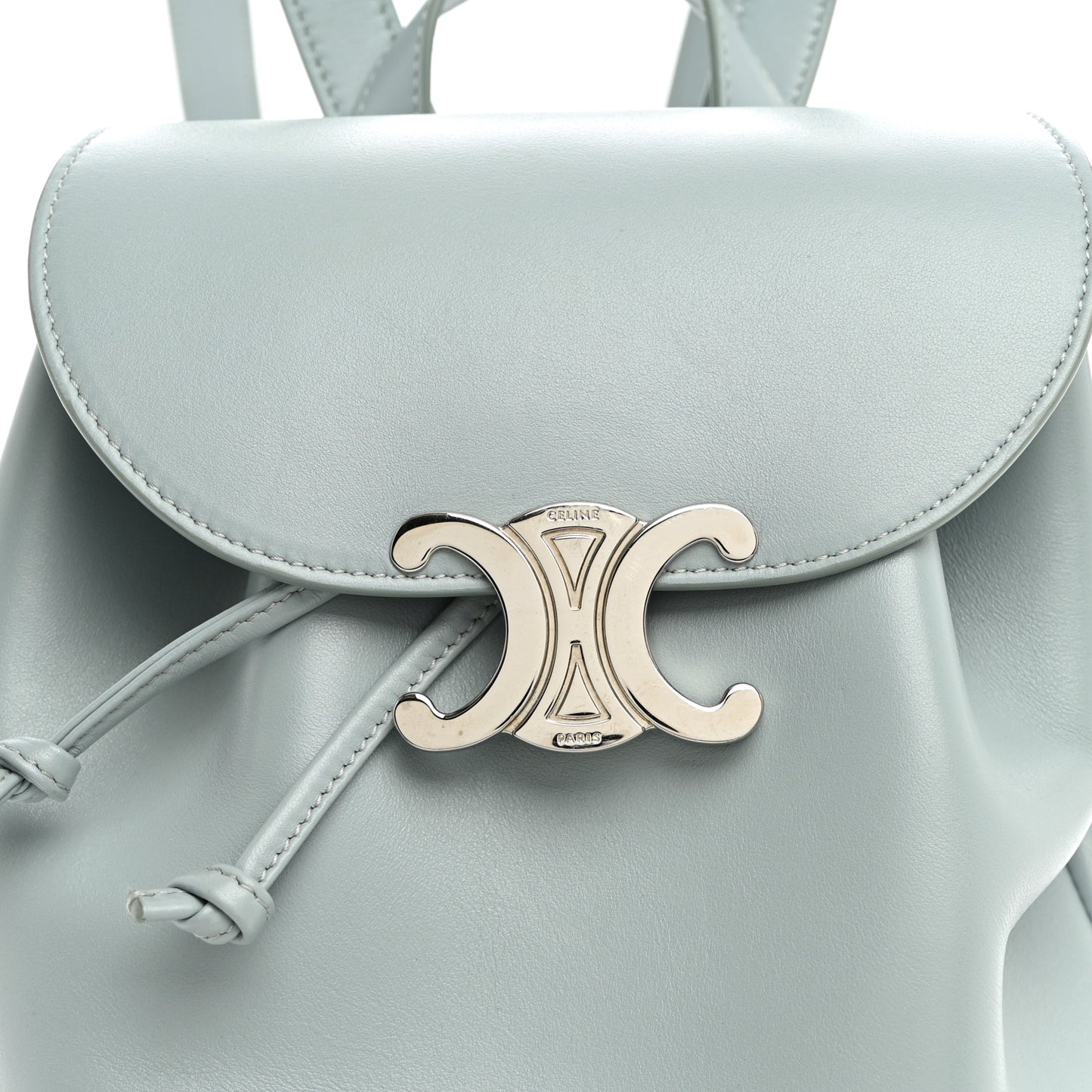 Triomphe Calfskin Bonnie Backpack Ice Blue
