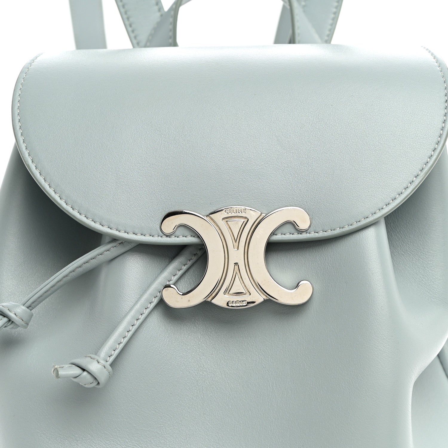 Celine Triomphe Calfskin Bonnie Backpack Ice Blue 7 of 9