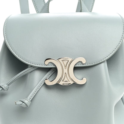 Celine Triomphe Calfskin Bonnie Backpack Ice Blue 7 of 9
