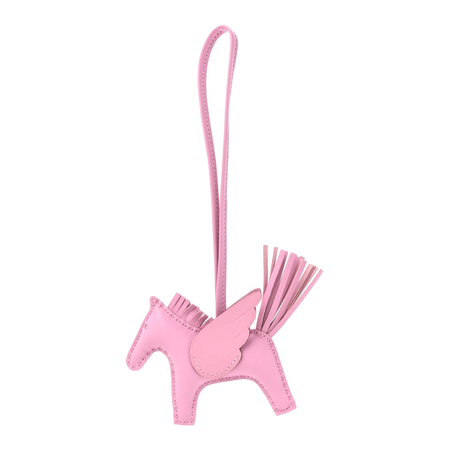 Milo Lambskin Grigri Rodeo Pegase Horse Bag Charm PM Mauve Sylvestre