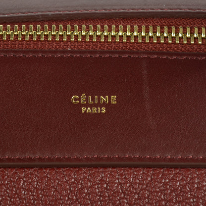 Celine Goatskin Smooth Calfskin Small Ring Bag Dark Ruby 8 of 9