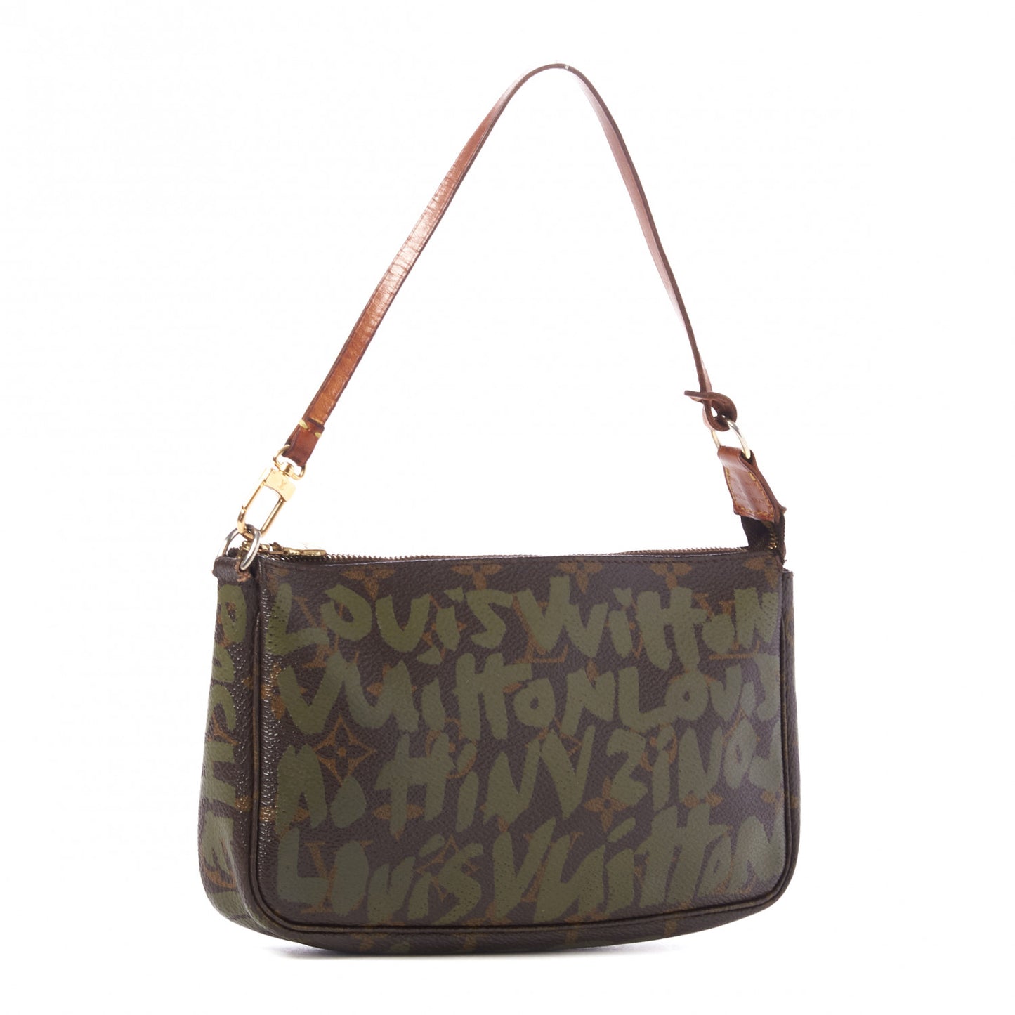 Monogram Graffiti Pochette Accessories Kaki
