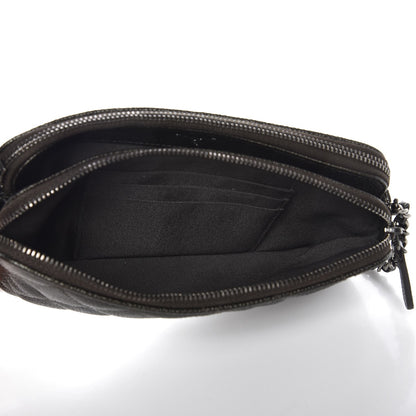 Chanel Caviar Quilted Small Clutch With Chain Dark Charcoal 5 of 9