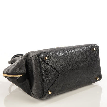 Burberry London Grainy Calfskin Medium Greenwood Bowling Bag Black 7 of 12