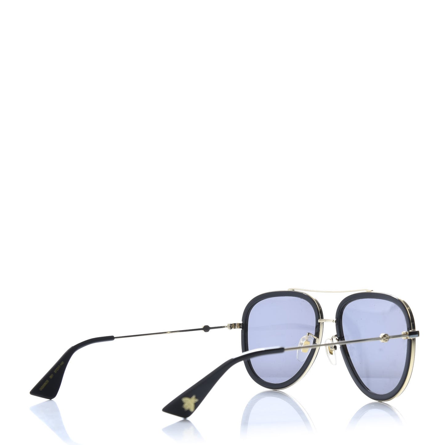 Aviator Sunglasses GG0062S Black Gold