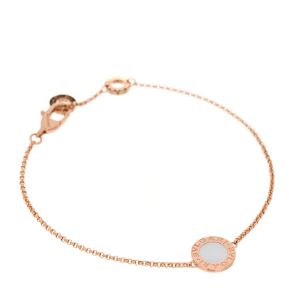 Bulgari 18K Rose Gold Mother of Pearl Bvlgari Bvlgari Engravable Bracelet SM 1 of 5