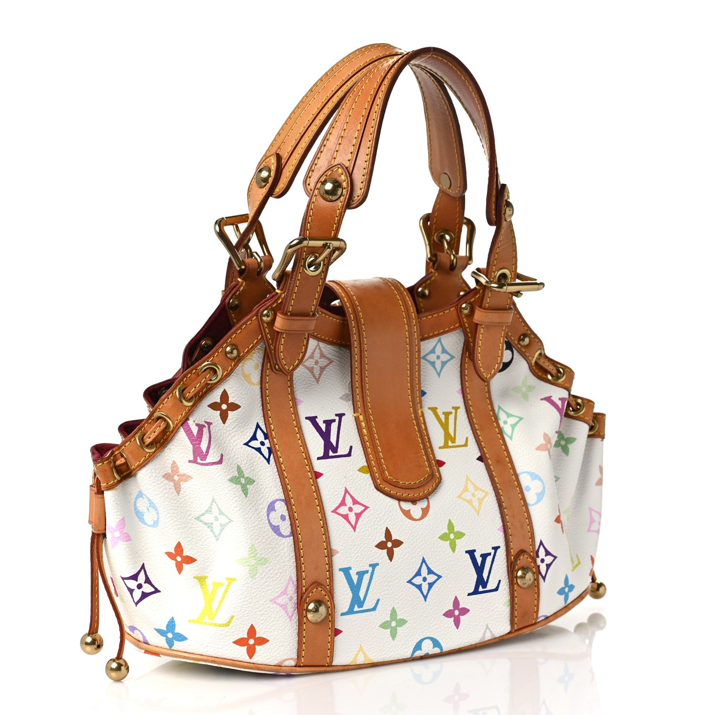 Monogram Multicolor Theda GM White