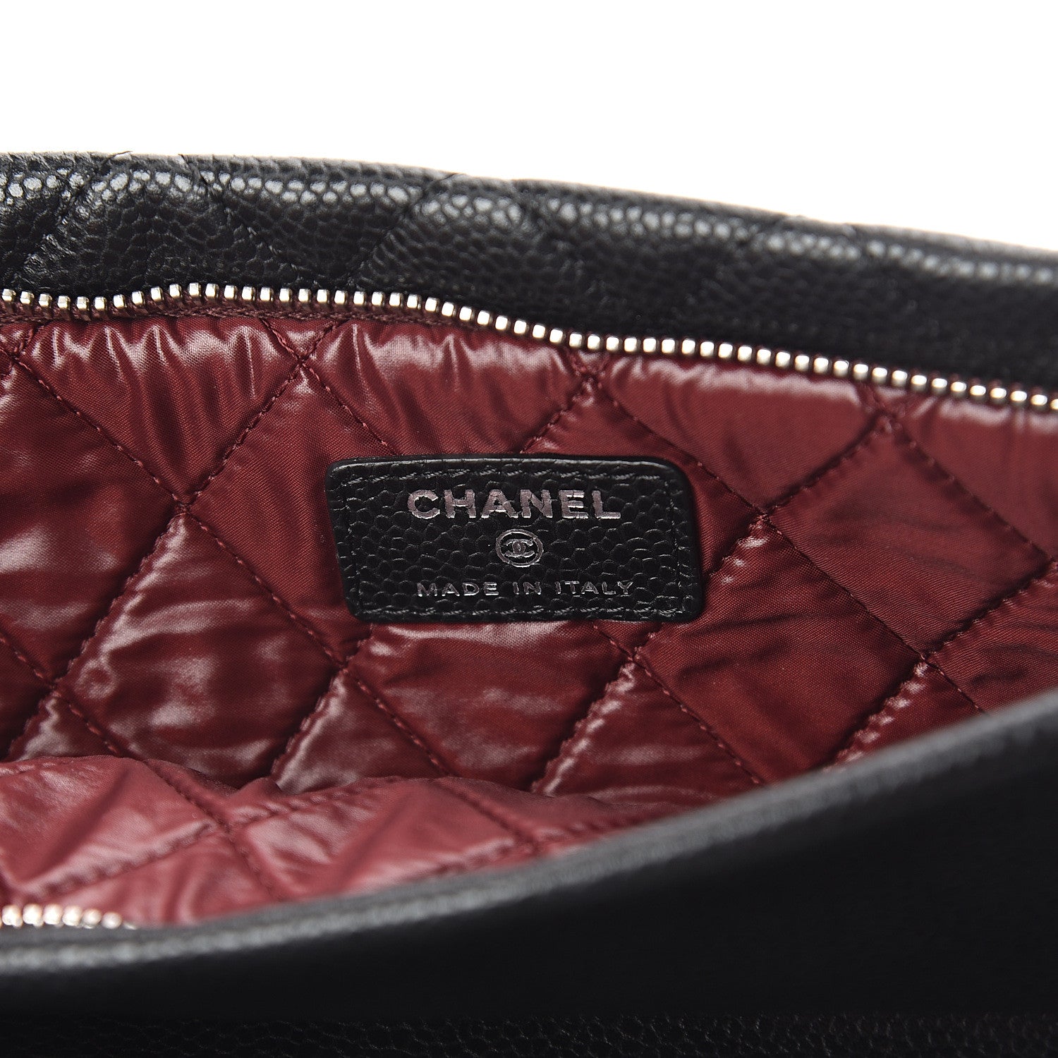 Chanel Caviar Quilted CC Beauty Clutch Black 5 of 6