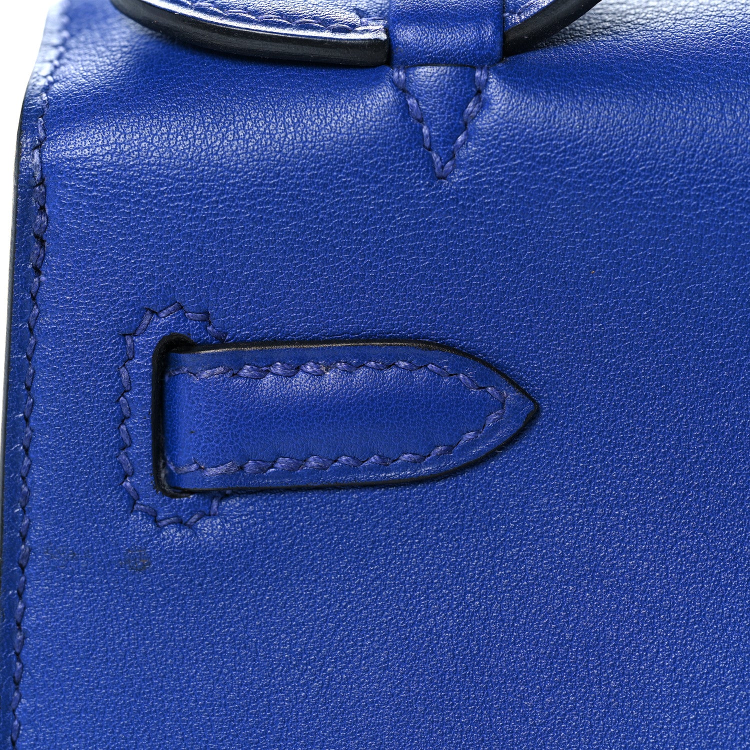 Hermes Swift Kelly Pochette Clutch Bleu Electrique 13 of 28
