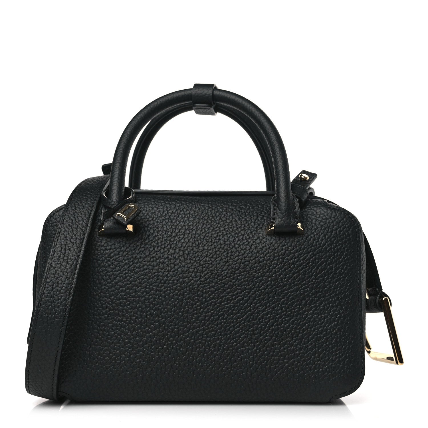 Delvaux Taurillon Soft Mini Cool Box Satchel Black 1 of 9