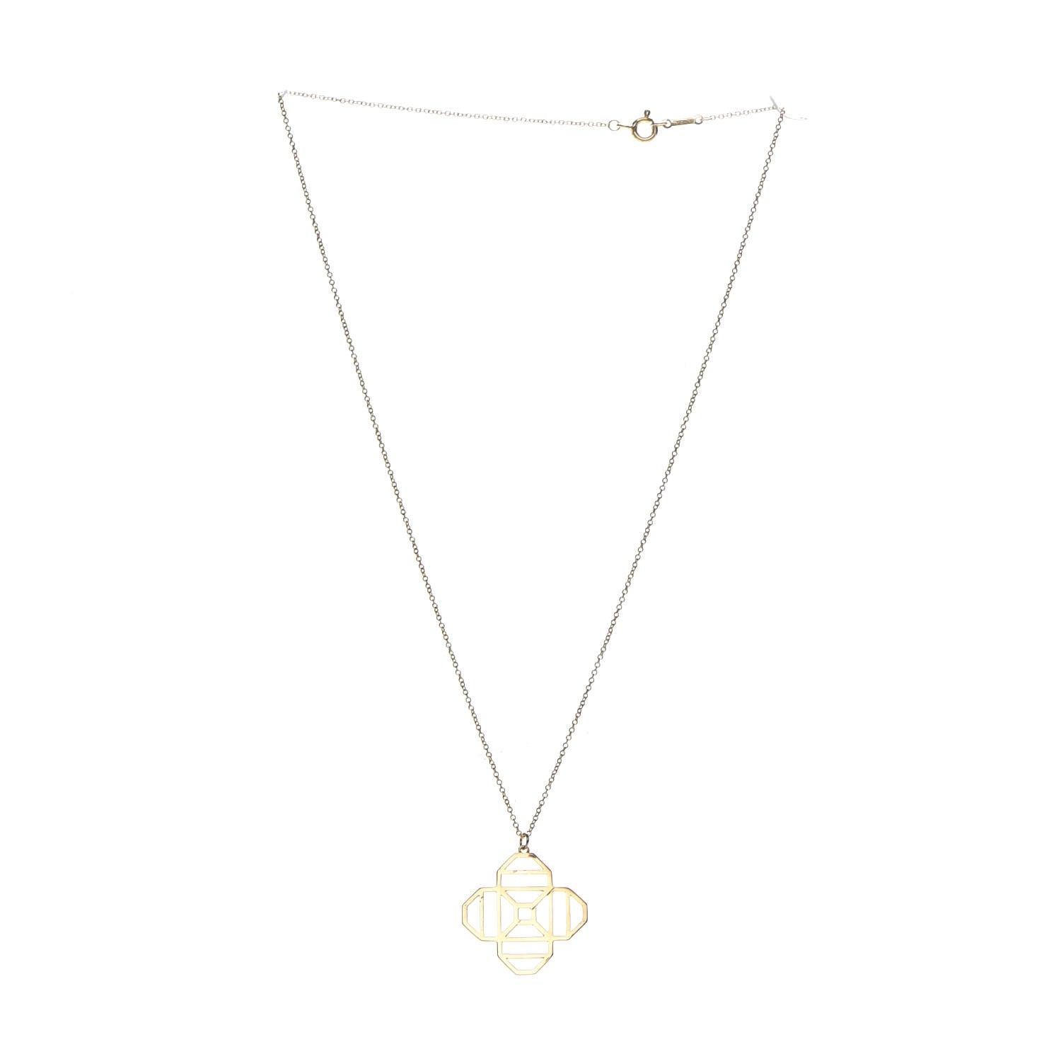 Tiffany 18K Yellow Gold Paloma Picasso Octagon Pendant Necklace 3 of 8