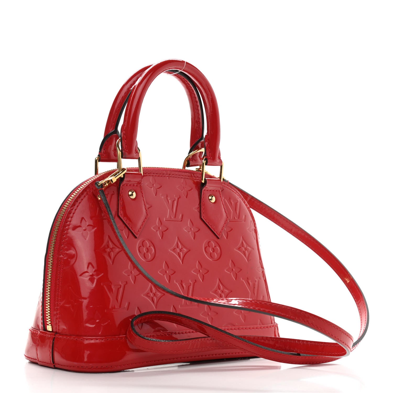 Louis Vuitton Vernis Alma BB Cherry 3 of 13