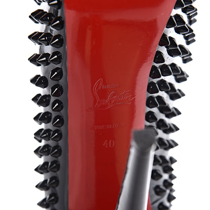 Christian Louboutin Patent Daffodile Spikes 160 Pumps 40 Black 7 of 12