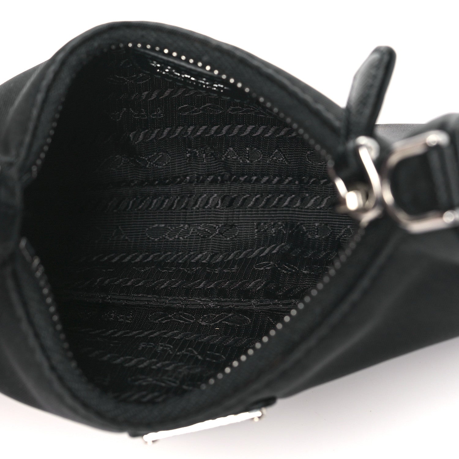 Prada Tessuto Nylon Mini Re-Edition 2000 Shoulder Bag Black 5 of 9