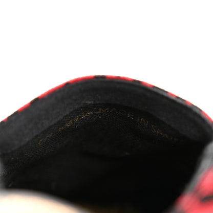 Saint Laurent Canvas Leopard Print Espadrilles 38 Red Black 8 of 10