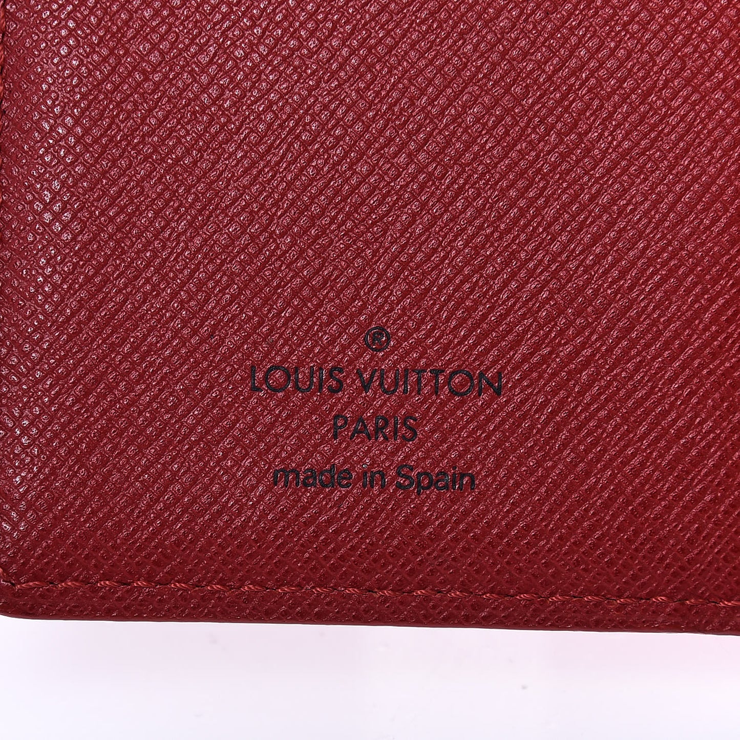 Epi Small Ring Agenda Cover Castillan Red