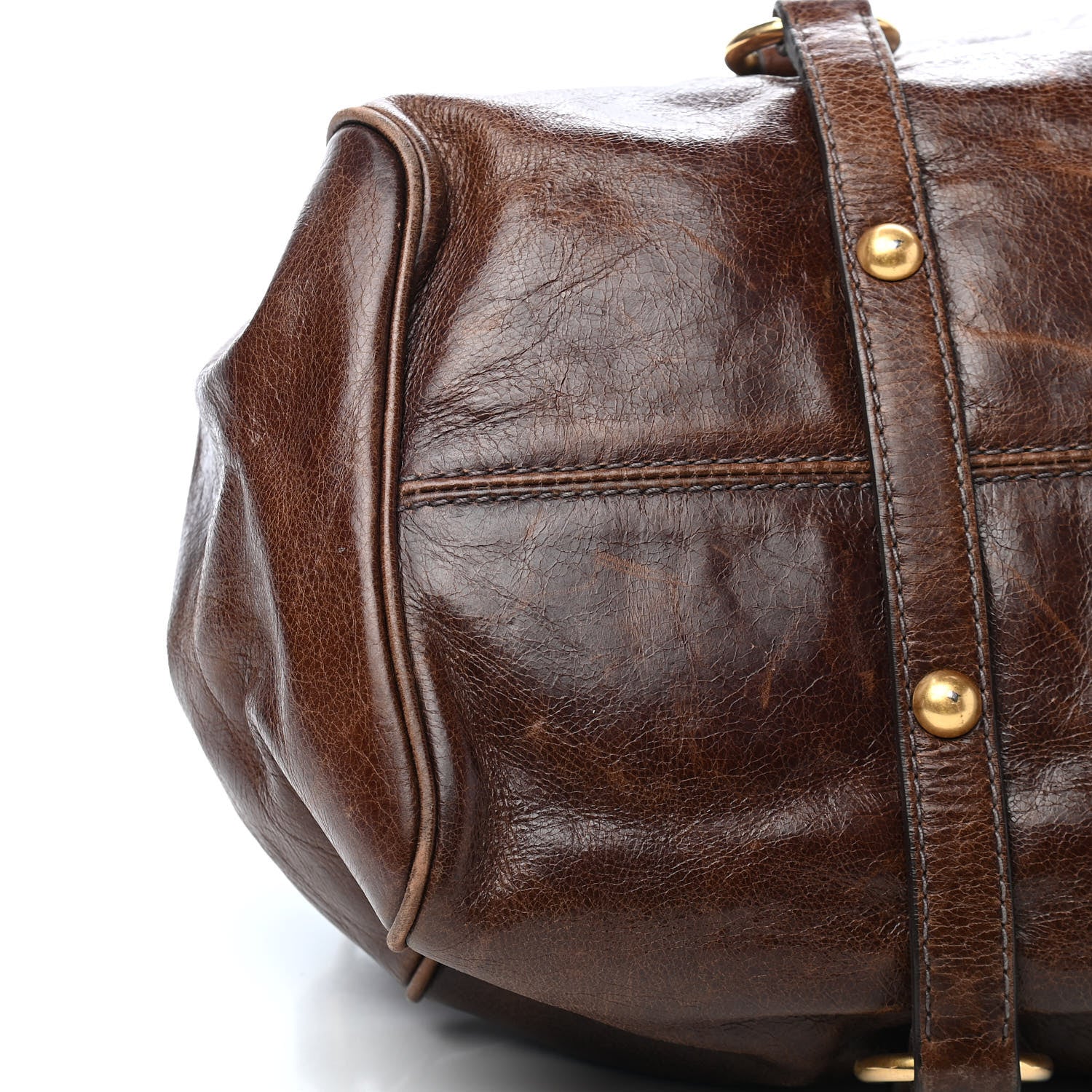 Miu Miu Vitello Lux Medium Bow Bag Brown 6 of 9