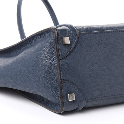 Celine Drummed Calfskin Micro Luggage Orage 8 of 17