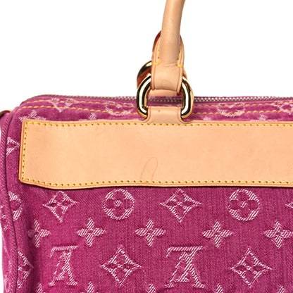 Louis Vuitton Monogram Denim Neo Speedy Fuchsia 12 of 13