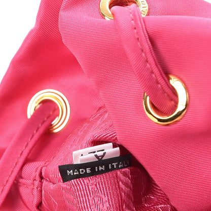 Prada Tessuto Nylon Wristlet Duffel Tote Fuxia 10 of 10