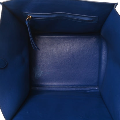 Celine Suede Medium Phantom Luggage Royal Blue 4 of 5