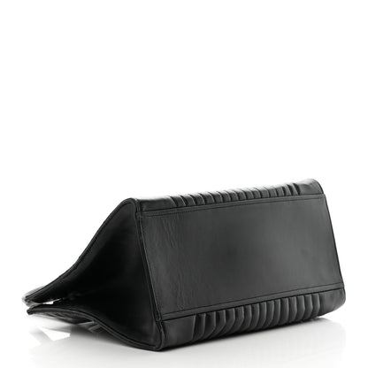 Prada Soft Calfskin Impunture Diagramme Tote Black 4 of 17
