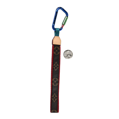 Louis Vuitton Monogram Outdoor Lanyard Bag Charm Key Holder 2 of 4