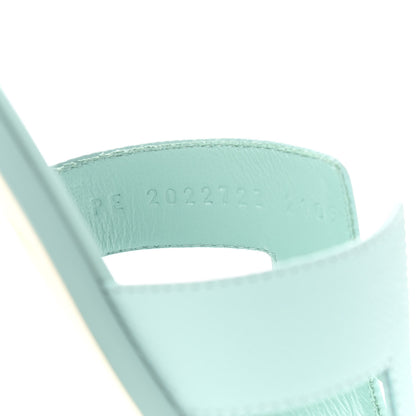 Hermes Epsom Oran Sandals 39 Vert Embrun 8 of 8