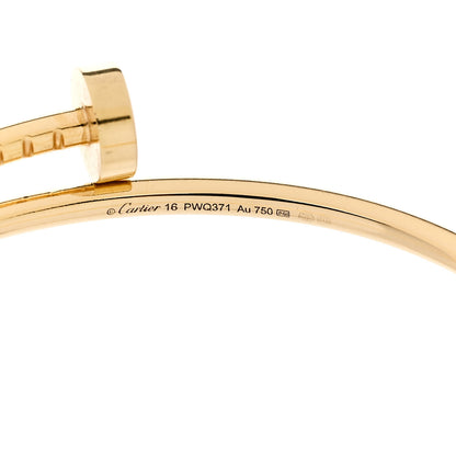 Cartier 18K Yellow Gold Small Juste Un Clou Bracelet 16 3 of 3