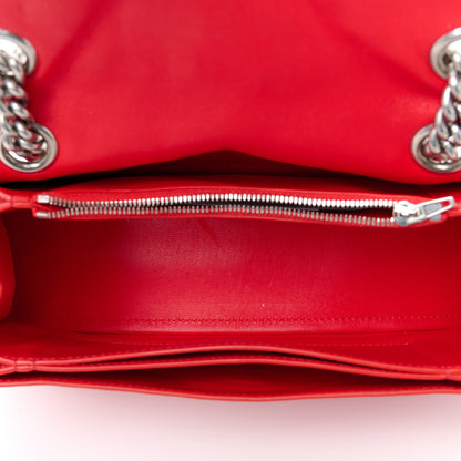 Balenciaga Arena Calfskin Small Crush Chain Bag Tomato Red 5 of 11