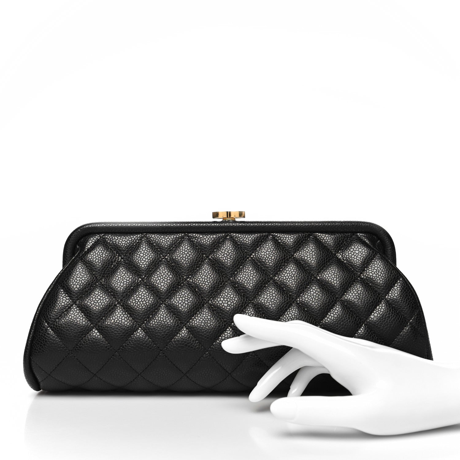 Chanel Caviar Quilted Timeless Clutch Black 2 of 12