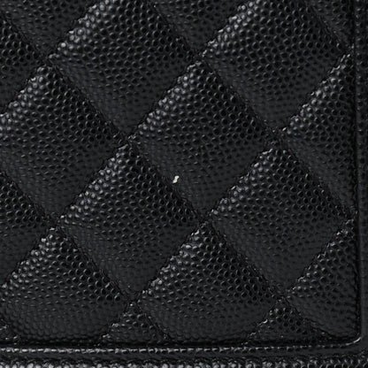 Chanel Caviar Quilted Medium Boy Flap Black 12 of 14
