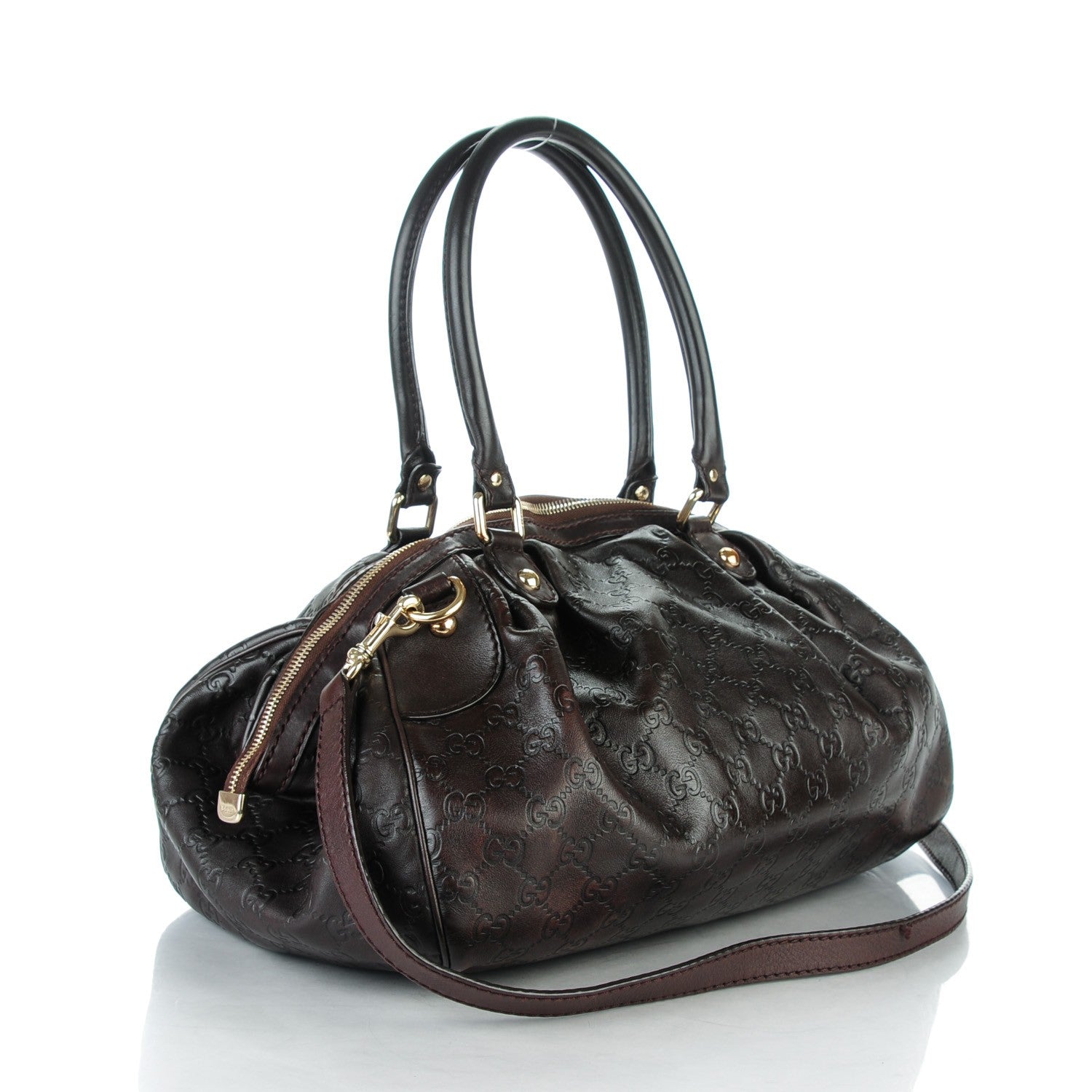 Gucci Guccissima Medium Sukey Boston Chocolate 3 of 8