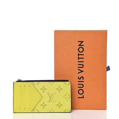 Louis Vuitton Monogram Taiga Coin Card Holder Yellow 7 of 7