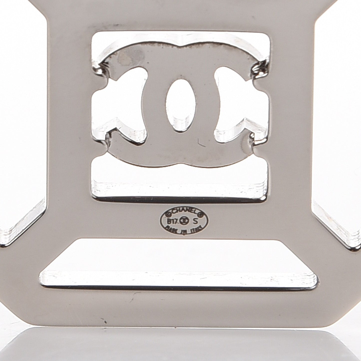 Crystal CC Brooch Silver