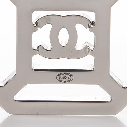 Chanel Crystal CC Brooch Silver 4 of 4