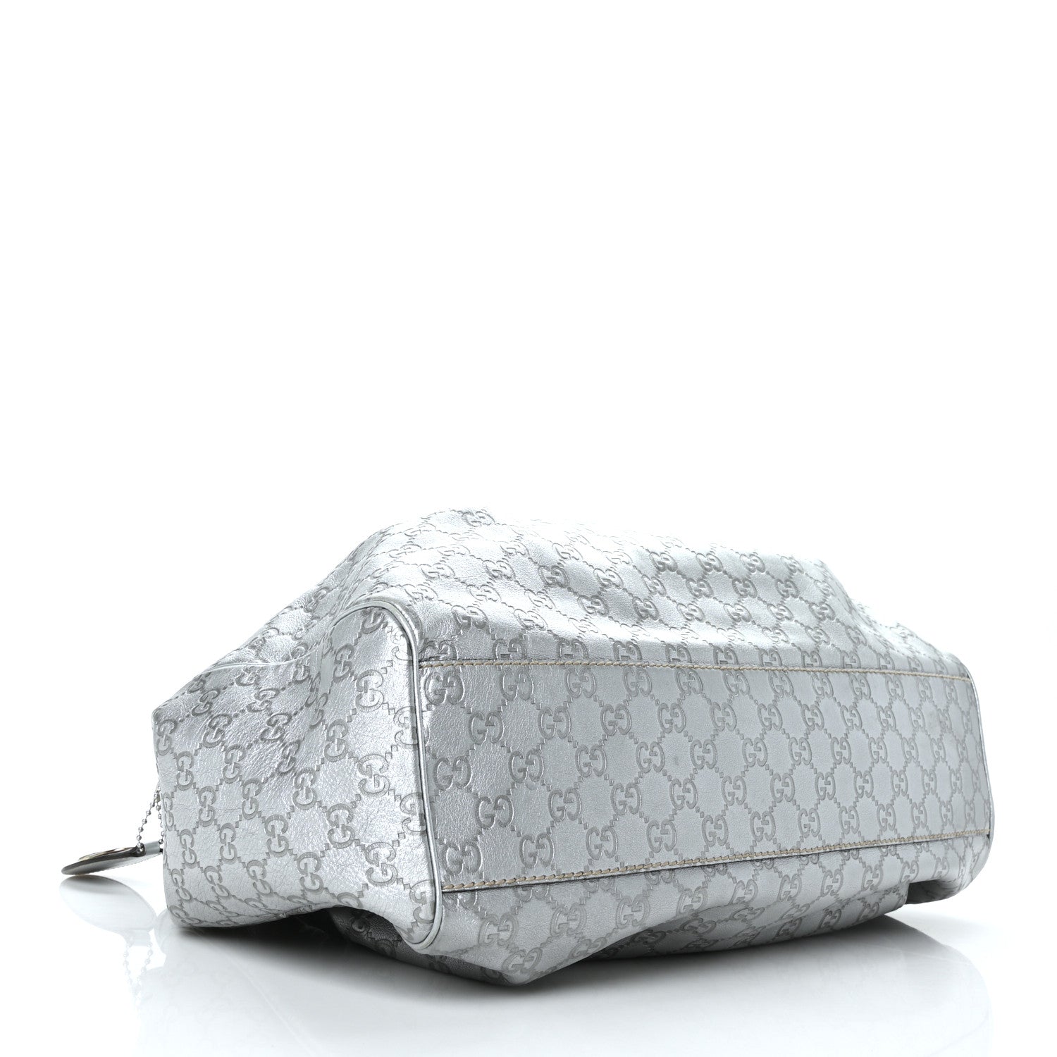 Gucci Guccissima Large Sukey Tote Silver 3 of 8