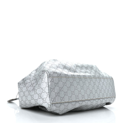 Gucci Guccissima Large Sukey Tote Silver 3 of 8