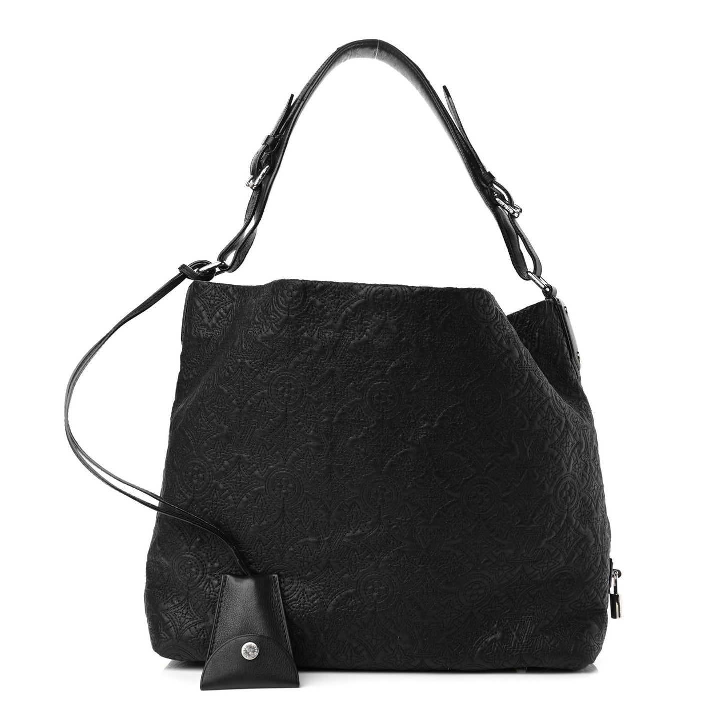 Monogram Lambskin Antheia Hobo PM Black