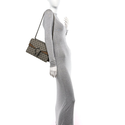 Gucci GG Supreme Monogram Small Dionysus Shoulder Bag Taupe 2 of 10