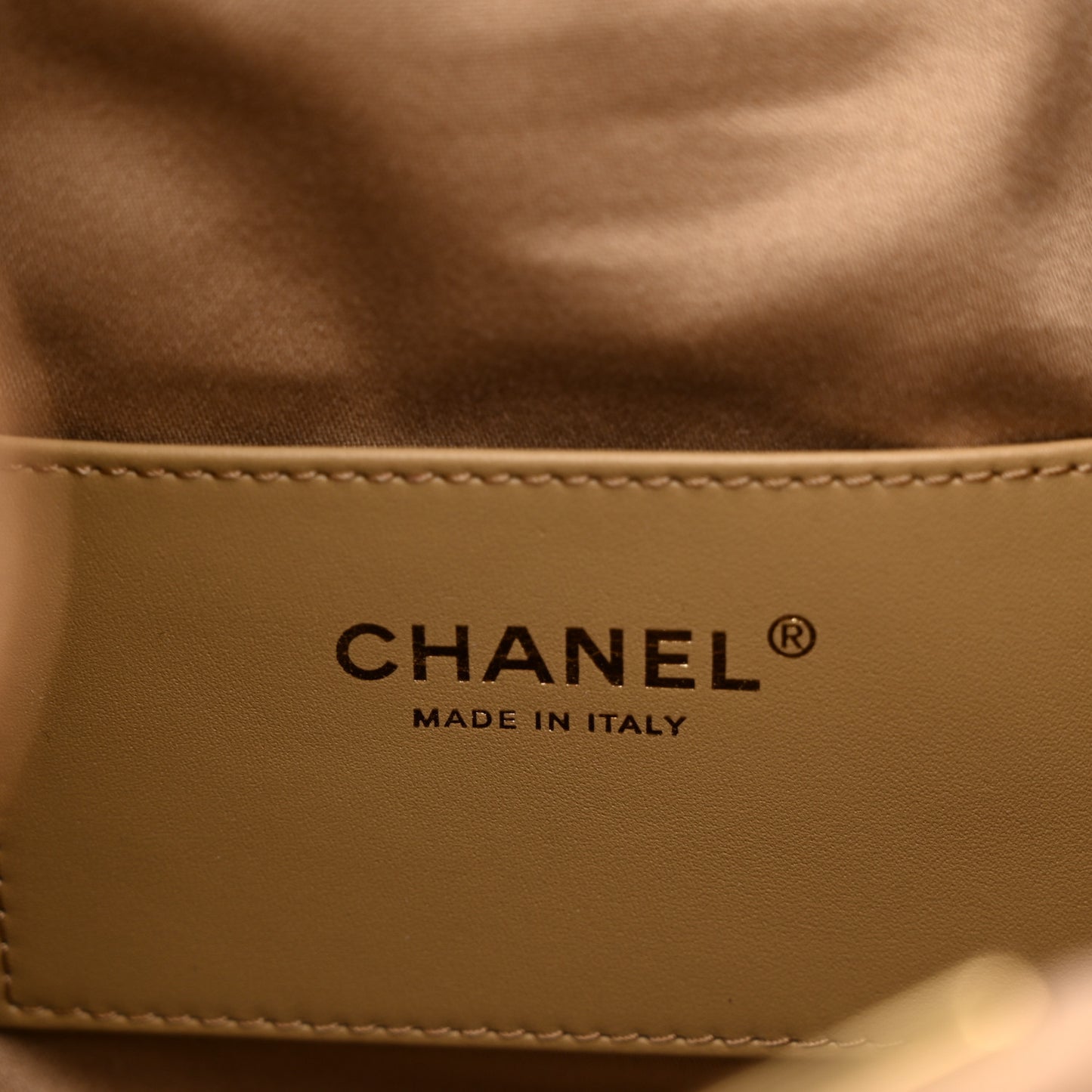 Metallic Caviar Quilted Small Chanel 25 Handbag Bronze
